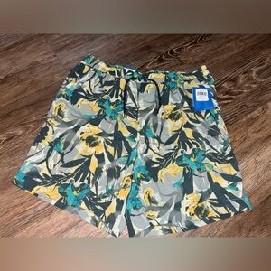 Columbia Tropical Print swim Shorts in Green and Yellow 💚